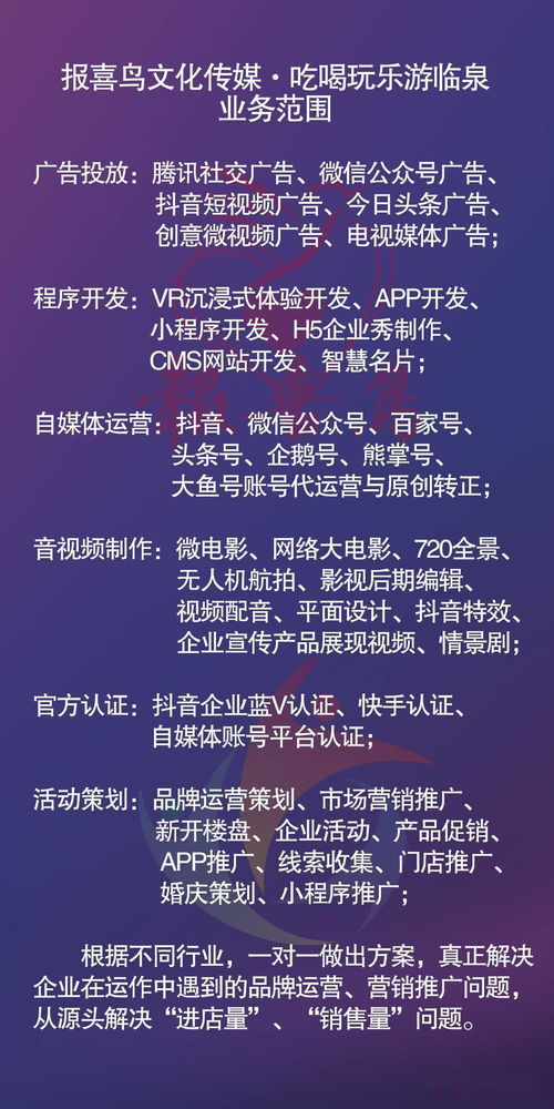 報喜鳥文化傳媒 全網營銷領跑者，引領網絡文化經營新篇章